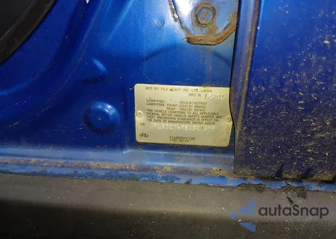 2002 Subaru Impreza Wrx z USA, uszkodzony, nr VIN JF1GD29682G521344